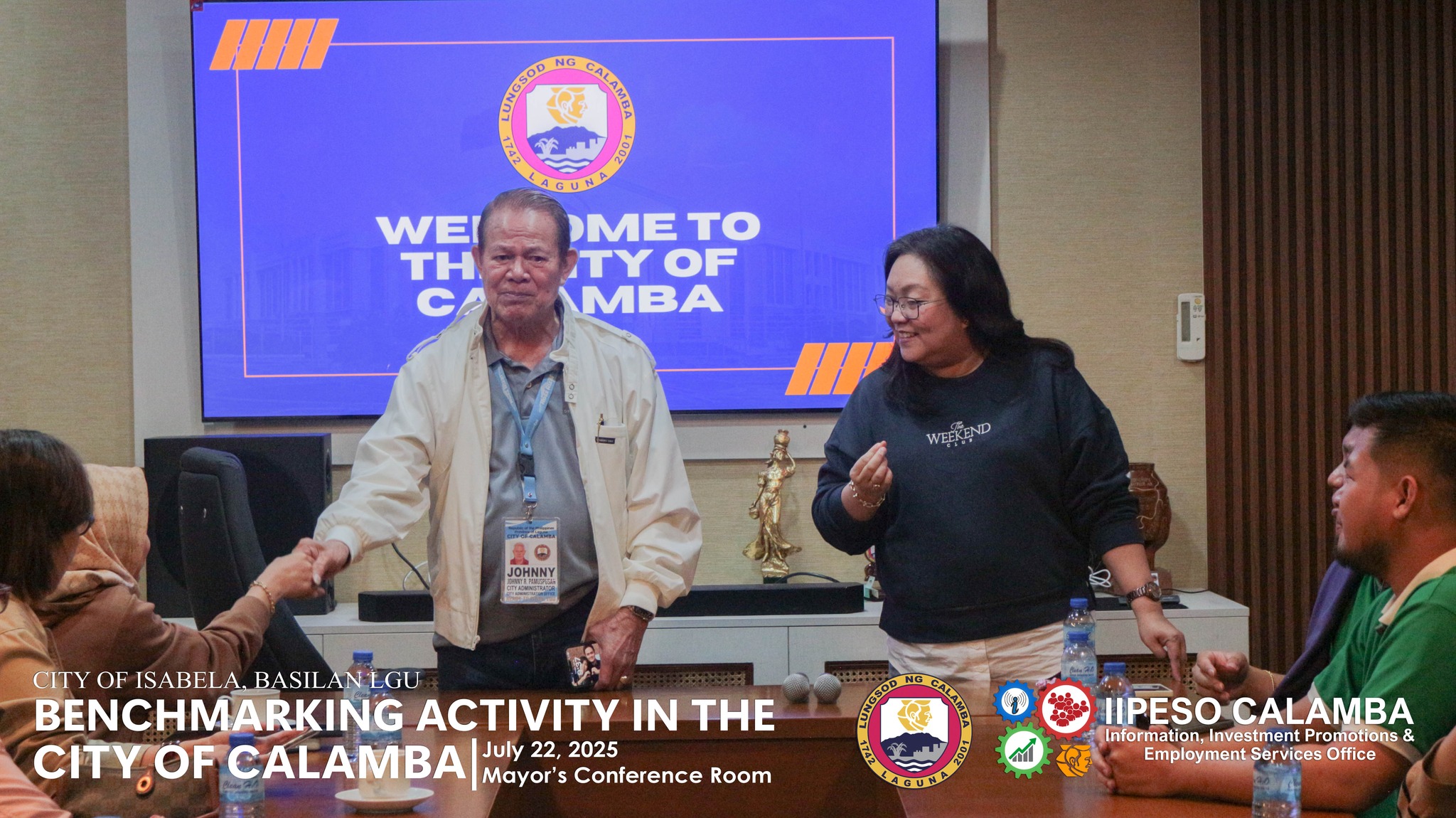 CITY OF ISABELA, BASILAN LGU BENCHMARKING ACTIVITY IN THE CITY OF CALAMBA