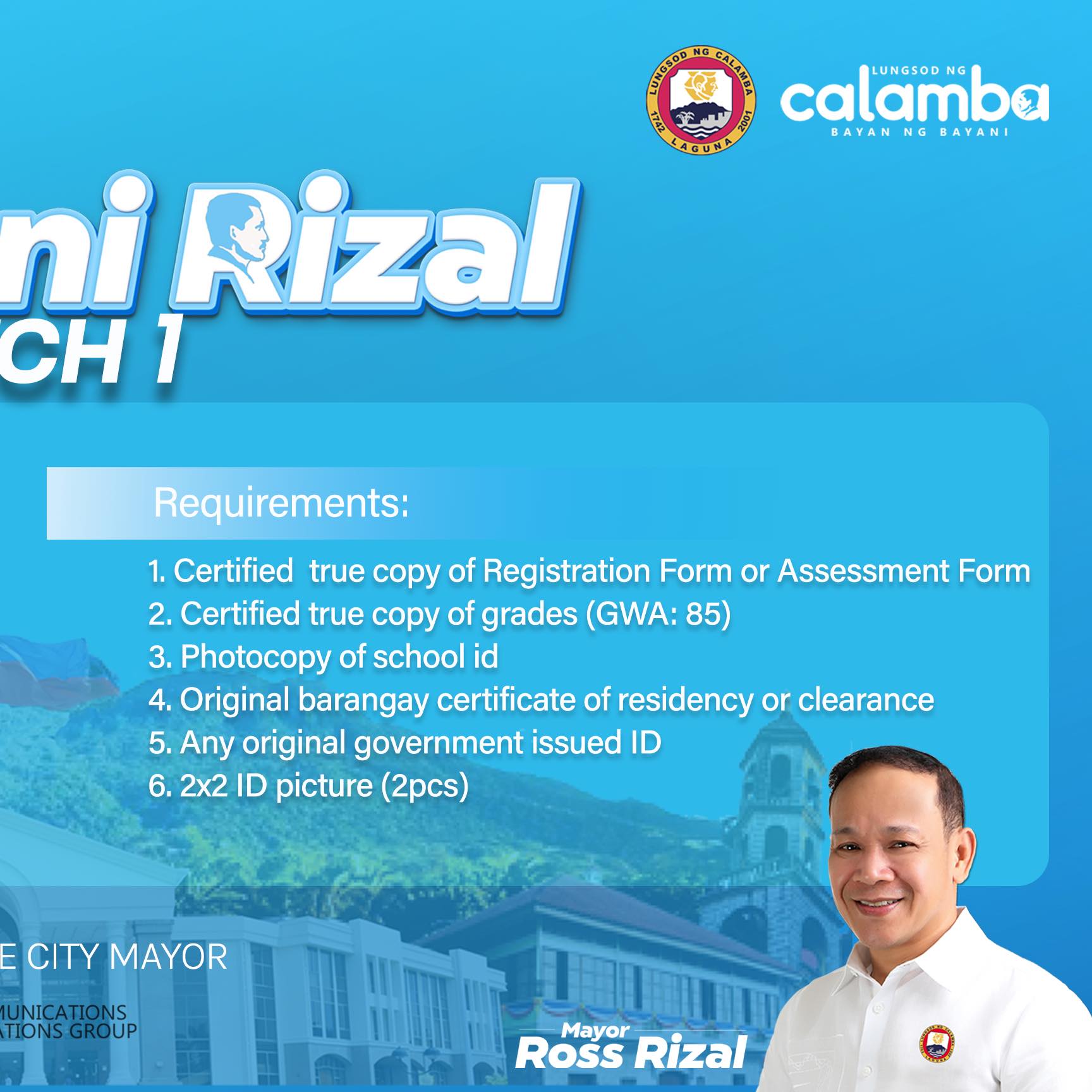 Iskolar Ni Rizal List Of Qualifiers